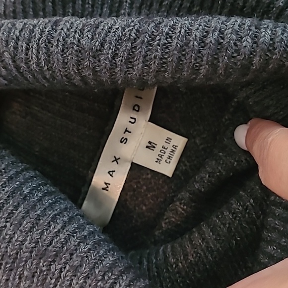 🔶️5 for $30🔶️ Max Studio Crop Mixed Media Sweater - Picture 4 of 8